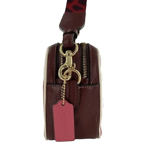 Coach Jes Colorblock Retro Stripe Crossbody Pink Stripe C4079